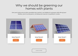 Solar panels made in the USA - One Page Template by Nicepage