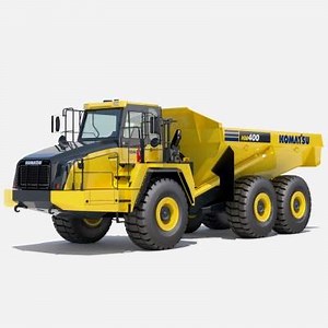 Komatsu HM400-5 Articulated Dump Truck 3D Model by ArqArt