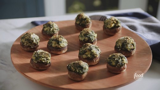 Spinach artichoke dip meets stuffed mushrooms (!) to create one crave-worthy appetizer 🤤🤤🍄 Stream more of Valerie's #HomeCooking on Max! #StreamOnMax Get Valerie Bertinelli's recipe: https://foodtv.com/3sAvqUw | Food Network