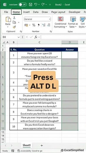 How to Create a Drop Down List in Excel (Fast & Easy Method) #excel #excelshorts
