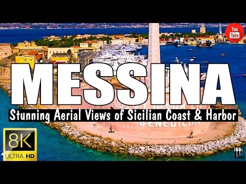 FLYING OVER MESSINA 4K – Stunning Aerial Views of Sicilian Coast & Harbor with Relaxing Music