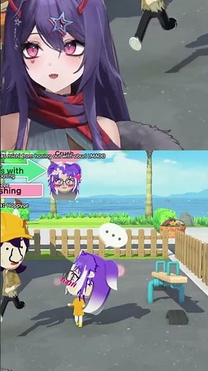 Numi and Michi are together on a Seasaw?!💜 #Michi #numi #nihmune #vtuber #vtuber #clips #shorts