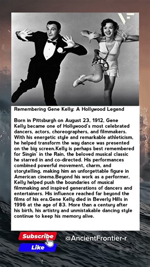 Remembering Gene Kelly: The Legendary Dancer Who Changed Hollywood Forever 🎬✨