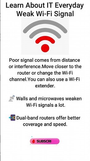 Weak Wi-Fi Signal Explained 📶📡 | Boost Your Internet Speed #shorts