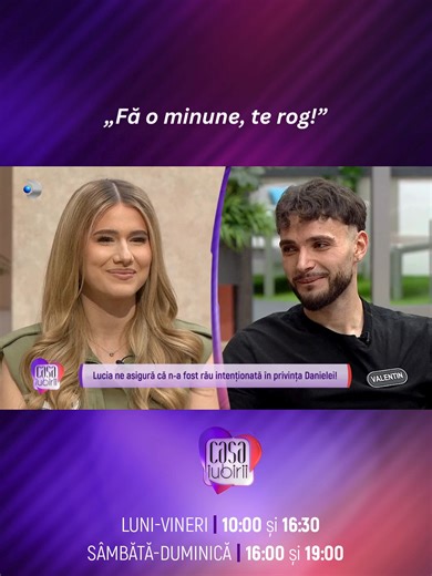 Stângaci, dar sigur, Valentin consideră că lângă Daniela devine cea mai bună versiune a lui! 🙂 #kanaldromania #casaiubirii #showbiz