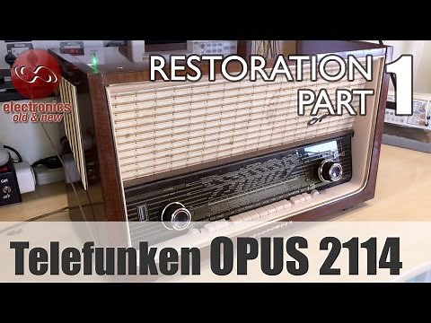 Telefunken Opus 2114 stereo tube radio restoration - Part 1. A fabulous stereo set.