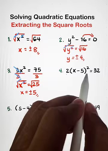 25K views · 2.7K reactions | Solving Quadratic Equations by Extracting the Square Root #math #TeacherGon #ViralMath | Ako si Teacher Gon | Facebook
