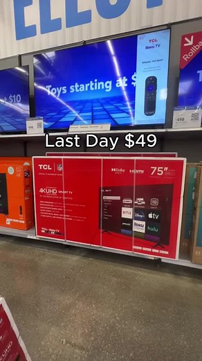 VIZIO 75” 4K Smart TV — Last Day Factory Clearance