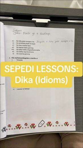 Learn Sepedi Idioms: Friday Lesson for Language Teachers