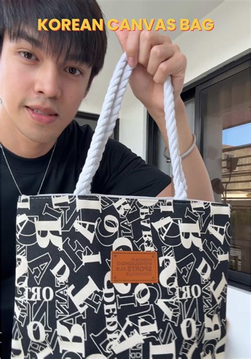 Stylish Korean Canvas Tote Bag for Summer