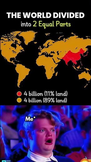 🌍 The World is Split into 2 Equal Halves 😳🔥