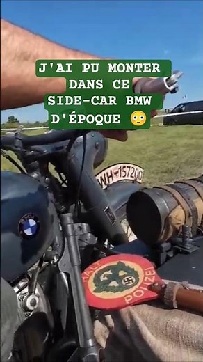 J'ai pu monter dans un side-car BMW de la Seconde Guerre mondiale !