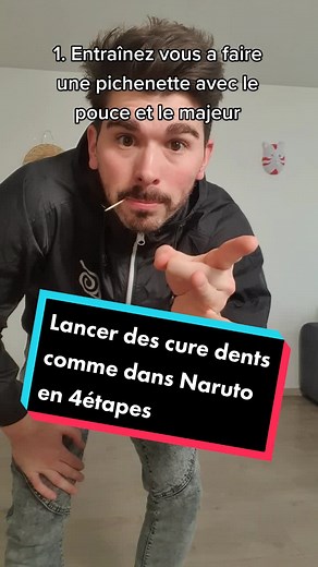 Lancer des cure dents 😁 #manga #anime #weeb #cosplay #onepiece #naruto #jujutsukaisen #demonslayer #tokyorevengers #mha #jojo #hxh #tutorial #fypシ