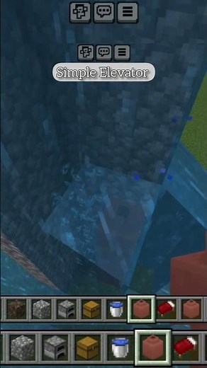 How to make a simple elevator in Minecraft😁