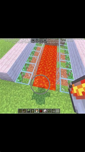 HOW TO MAKE LAVA BRIDGE EASY TO WAY !#minecraft