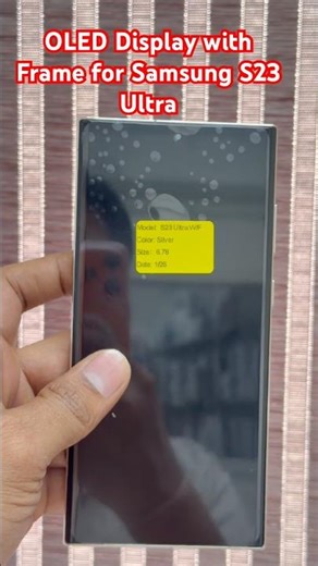 OLED DISPLAY COMBO FOLDER FOR SAMSUNG GALAXY S23 ULTRA WITH FINGERPRINT at Zeespares #shorts #viral