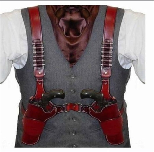 Handmade Leather Chest Holster: Colt Python & King Cobra .357 Mag USA - Etsy