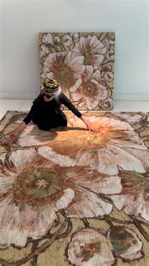 Arianna Caroli on Instagram: ". ▪️ ART OUT OF ART ▪️ . . ▪️ WHITE POPPIES - ARAZZO/TAPESTRY- cm 220x220 -created by PASAYA - leading Textile Company in Thailand 🇹🇭 __ Limited Edition 4 Pieces __ . ▪️WHITE POPPIES -ARAZZO/TAPESTRY- cm120x120x4- created by PASAYA in BKK __ Limited Edition 4 Pieces __ -stretched on wood- . Inspired by The Painting . ⚪️ WHITE POPPIES DANCING 🇺🇸 Miami Beach 2016 and 🇹🇭Bangkok 2018 24kt Gold leaf cm153x153x3,6 . . . . ▪️MAKE ART ▪️WEAR ART ▪️BE ART ▪️LIVE SURROU