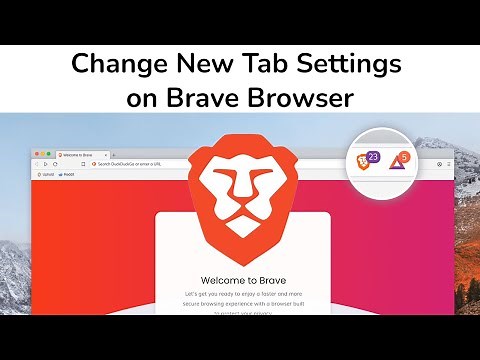 How to change New Tab settings on Brave Browser?