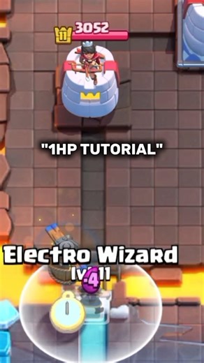 "1HP TUTORIAL"💯#clashroyale#shorts
