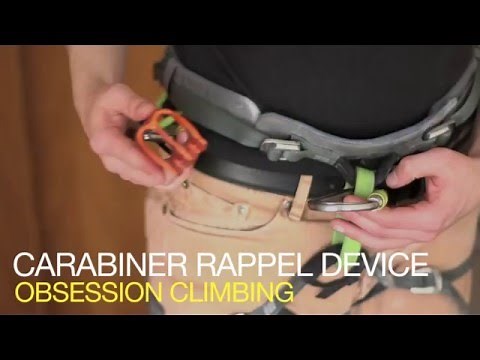 Climbing tips: Making a rappel device out of carabiners (BINER BRAKE)