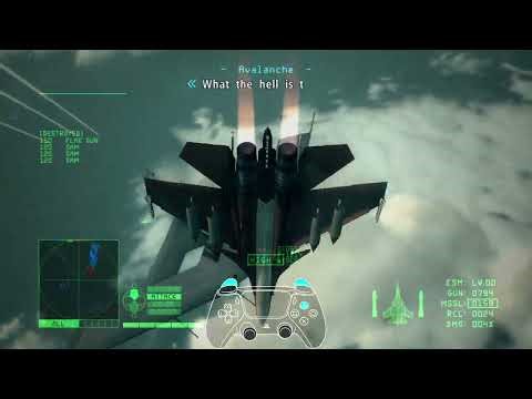 Ace Combat 6 - Mission 9 - Heavy Command Cruiser (Emulated)