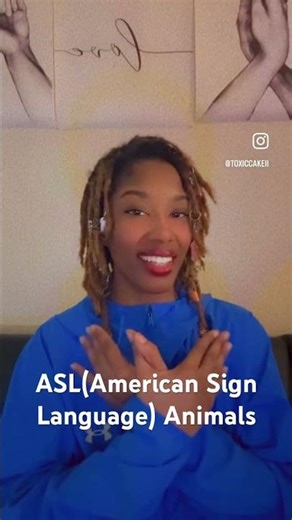 Learn ASL(American Sign Language) with me #americansignlanguage #asl #animals #asleducation