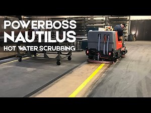 Powerboss Nautilus Scrubber Sweeper | Hot Water Option | WOW | Bortek Industries, Inc