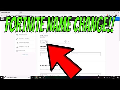 Fortnite- HOW TO CHANGE YOUR DISPLAY NAME ON PC: EPIC GAMES NAME CHANGE!!!