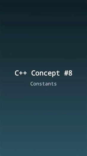 Constants in C++ | #shorts #coding #codingshorts #cpp