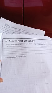 Marketing strategyWhat methods of advertising will you use to... | Filo