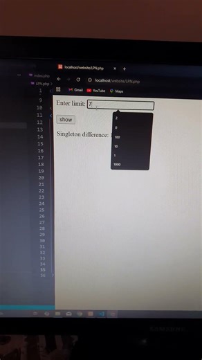 php | Euler project 'Singleton difference' | CodeLearning