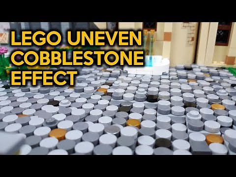 Building Uneven Cobblestone Roads for a LEGO City
