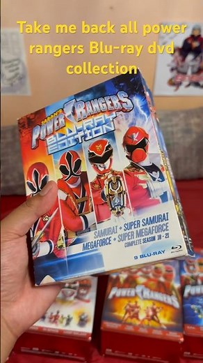 Take me back all power rangers dvd Blu-ray collection!