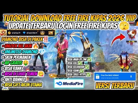 CAN PLAY AND KILL✅HOW TO DOWNLOAD FF FAN VIP ORIGINAL 2026 FOR FREE❗FF BETA 2026 MEDIAFIRE LINK F...