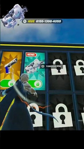 1v1 With Every Gun How to unlock Tornado P90 #fortnite #secret #1v1