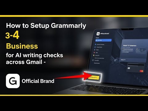 How to setup Grammarly Business for AI writing checks across Gmail - Easy Tutorial