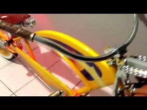 Custom Stretch Lowrider 26’ Dyno GT Stretch Beach Cruiser with led lights.