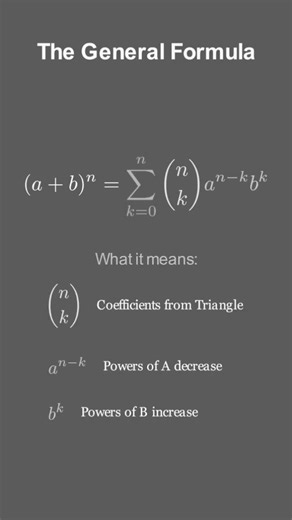 basic formulas with binomial theorem #maths #binomial_theorem