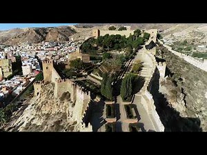 Conjunto Monumental de la Alcazaba de Almería a vista de dron
