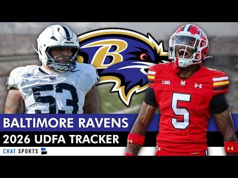 Ravens UDFA Tracker: Baltimore Ravens Sign These UDFAs After The 2026 NFL Draft Ft. Nick Dawkins
