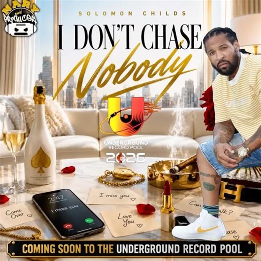 UNDERGROUND RECORD POOL Solomon Childs known for his work alongside t single,I Don’t Chase Nobody