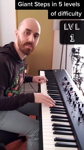 Giant Steps in 5 levels of difficulty. Level 5 bearly made my head explode. #piano #jazz #foryou #foryoupage #fyp