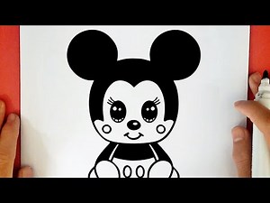 HOW TO DRAW CUTE MICKEY MOUSE