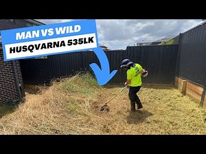 Husqvarna 535LK in the wild! Light but powerful line trimmer