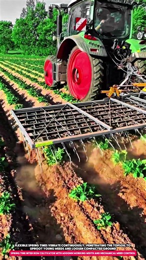 Spring Tine Inter Row Cultivator with 6000mm Working Width and Mechanical Weed Control