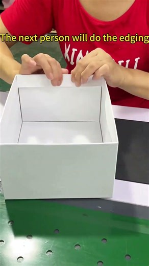 Factory process for manufacturing packaging boxes