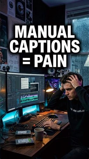 Stop Manual Captions!🛑 Get Viral AI Subtitles 1 CLICK!✨