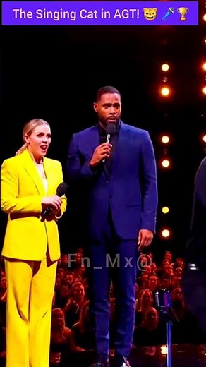 America's Got Talent: The Singing Cat! 🎤😺 🏆 #Shorts