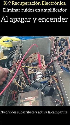 Video tutorial de como eliminar los ruidos, en amplificador de audio al encender o apagar.